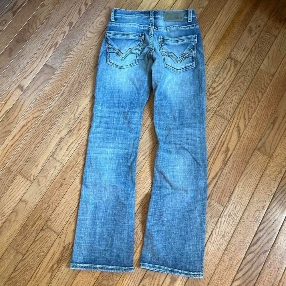 Y2K BKE Light Wash Wide‎ Leg Bootcut Jeans